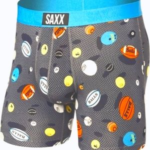 Saxx boxer brief Vibe Fun design XL Ball Park pouch.